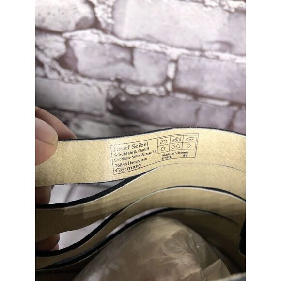 Josef Seibel Black Leather Zip High Heel Ankle Boots Women’s Sz 41EU/10.5M 87901 - Picture 10 of 16